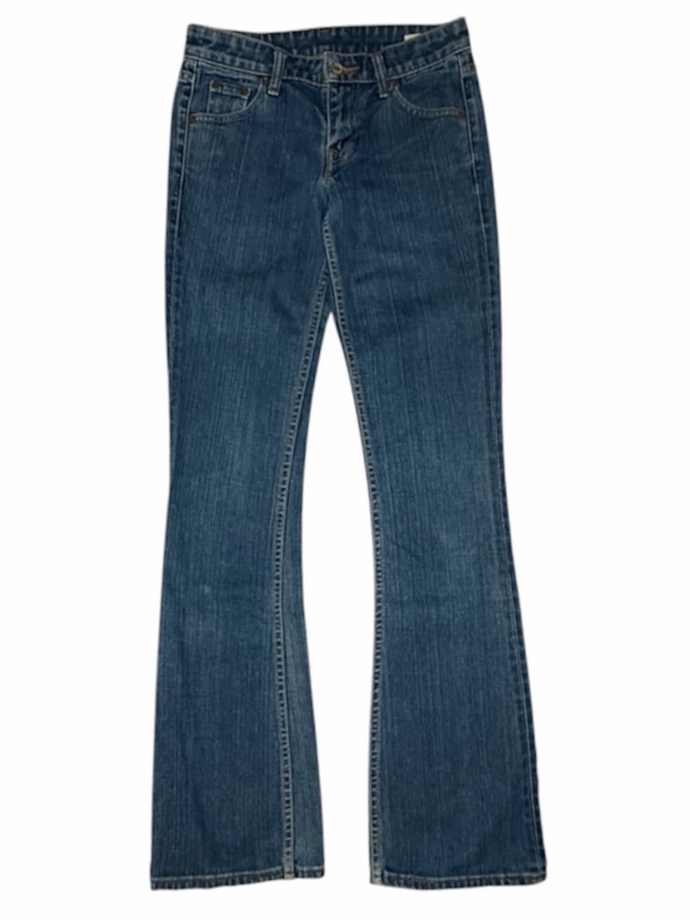 Levi’s Premium Women’s 26L Blue Bootcut Flare Jeans Stretch Denim Y2K